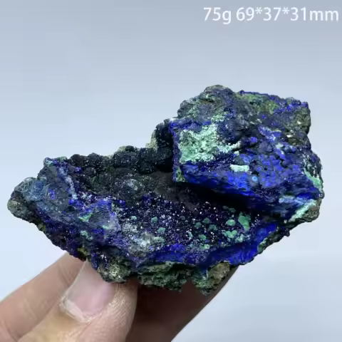 Natural Azurite With Malachite Mineral Specimen Stones And Crystals Healing Grystals Quartz Home Decorations