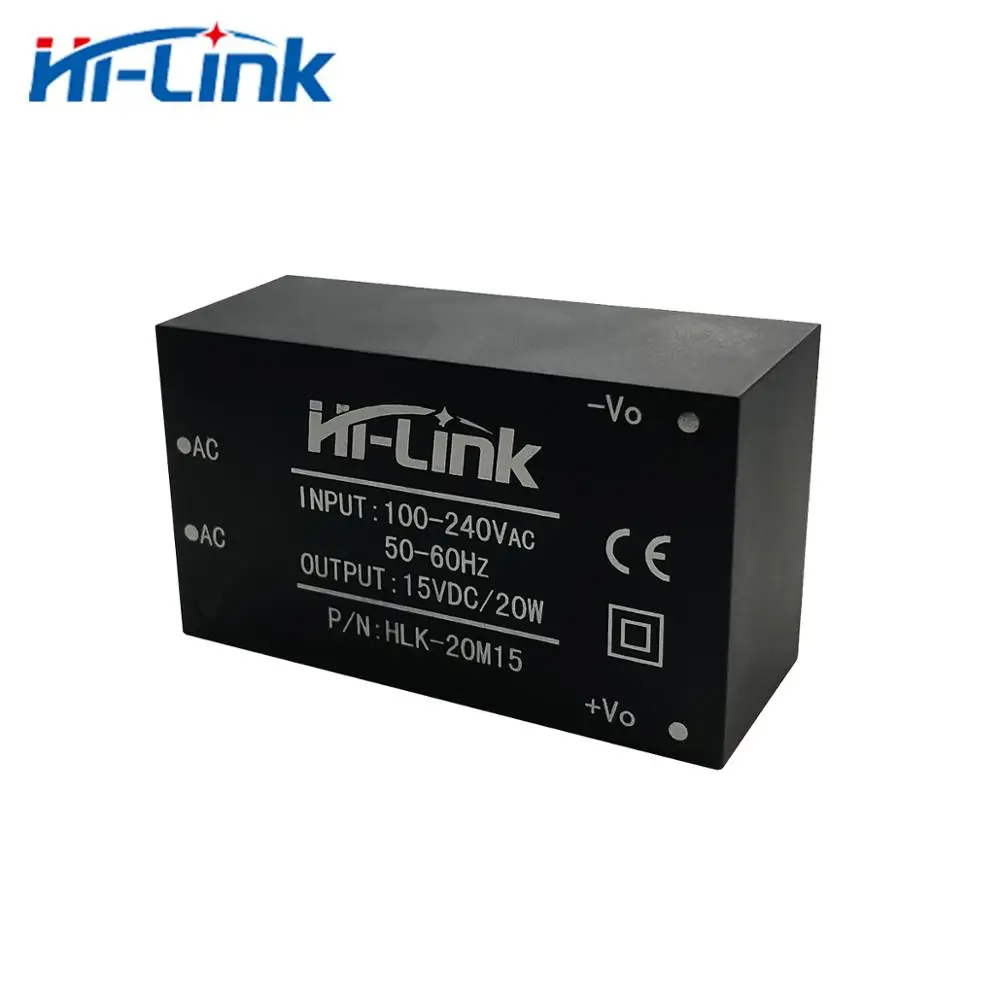 Hi-Link Single Output Isolated AC DC Power Supply Module 20W 15V 1300mA HLK-20M15