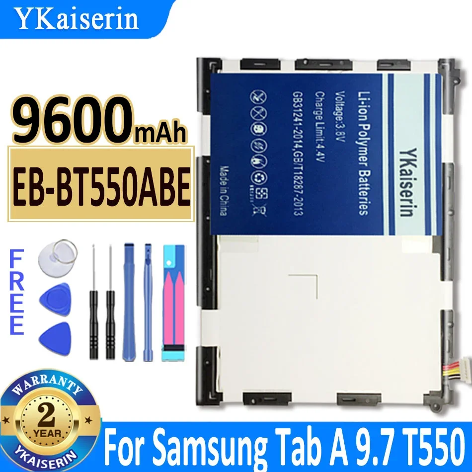 

Tablet Battery EB-BT550ABE 9600mAh For Samsung Galaxy Tab A 9.7" SM-T550 SM-P550 T555/S P351