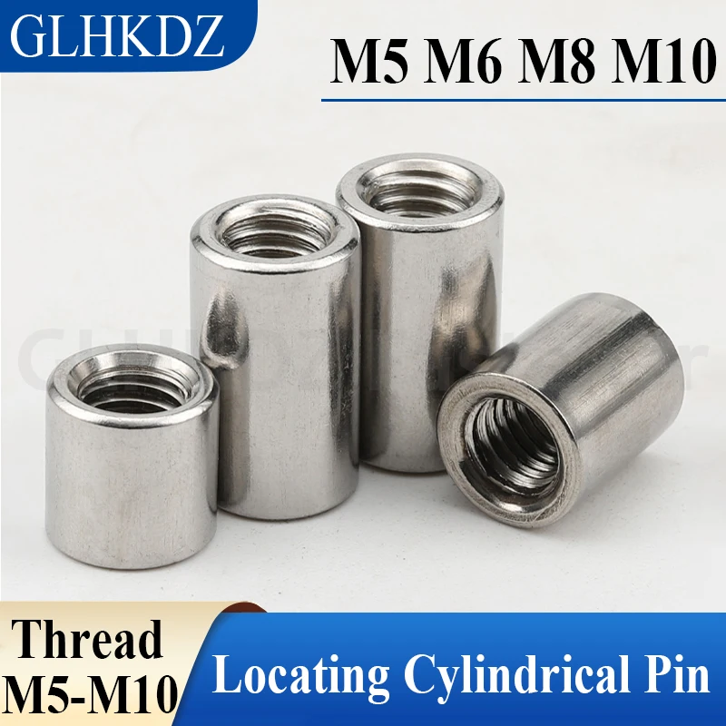 

M5 M6 M8 M10 304 Stainless Steel Double End Female Thread Cylindrical Pin Positioning Pin Connecting Rod Locating Dowel Pin Stud