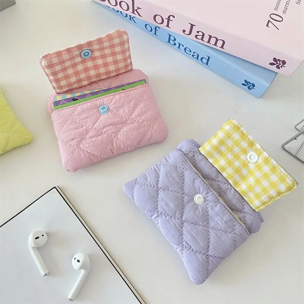 

Multifunctional Mini Canvas Coin Purse Candy Color Card Holder Small Lipstick Bag Jewelry Packing Bag