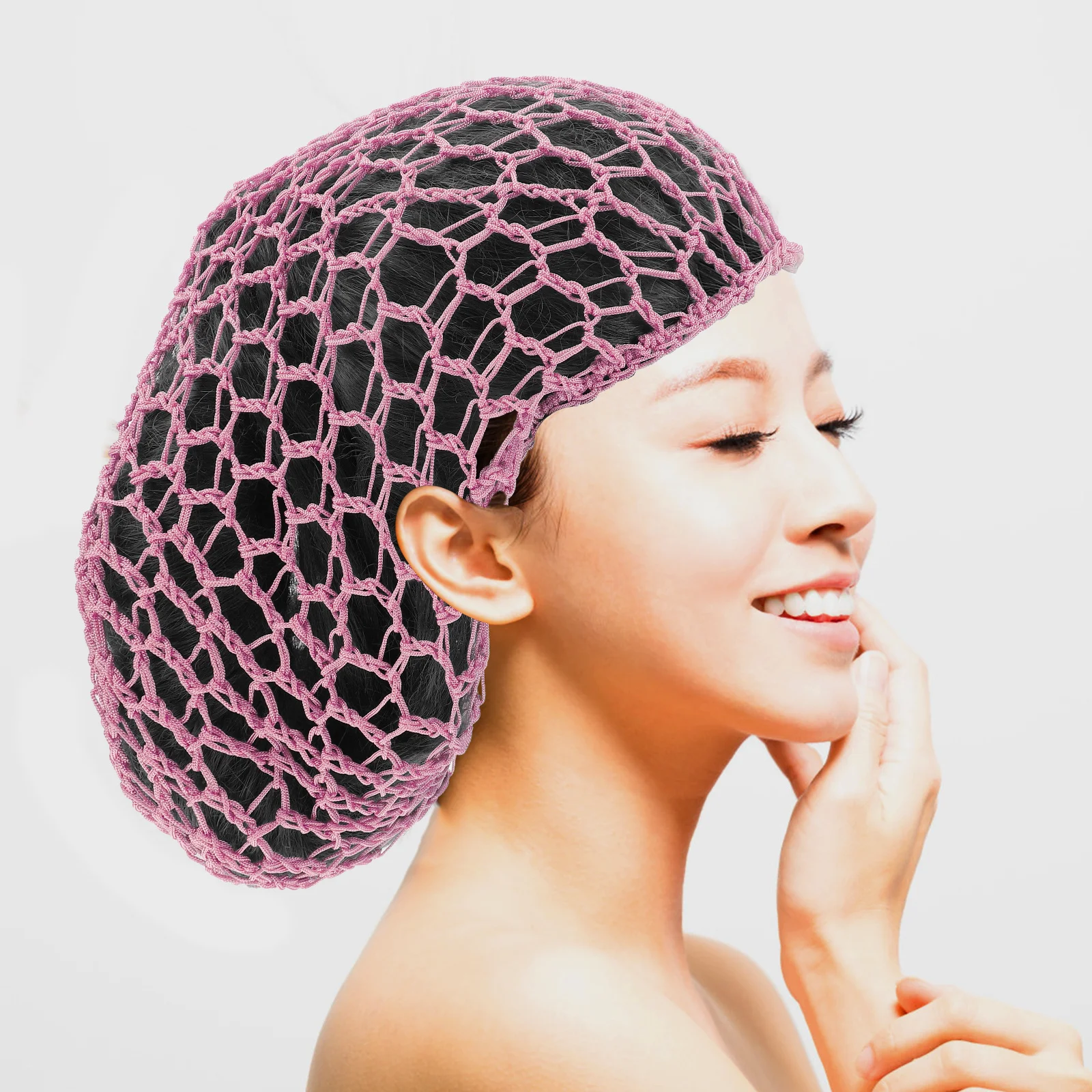 

3Pcs Mesh Crochet Hair Nets Elastic Long Hairnet Cover for Women Hair Care Net Comfortable Home Crochet Mesh Hairnet