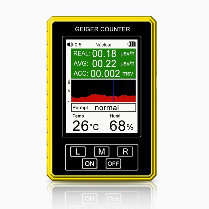 

XR3 Pro Nuclear Radiation Detector Geiger Counter Semi-Functional Dosimeter EMF Meter Βγ X-Ray Beta Gamma Tester