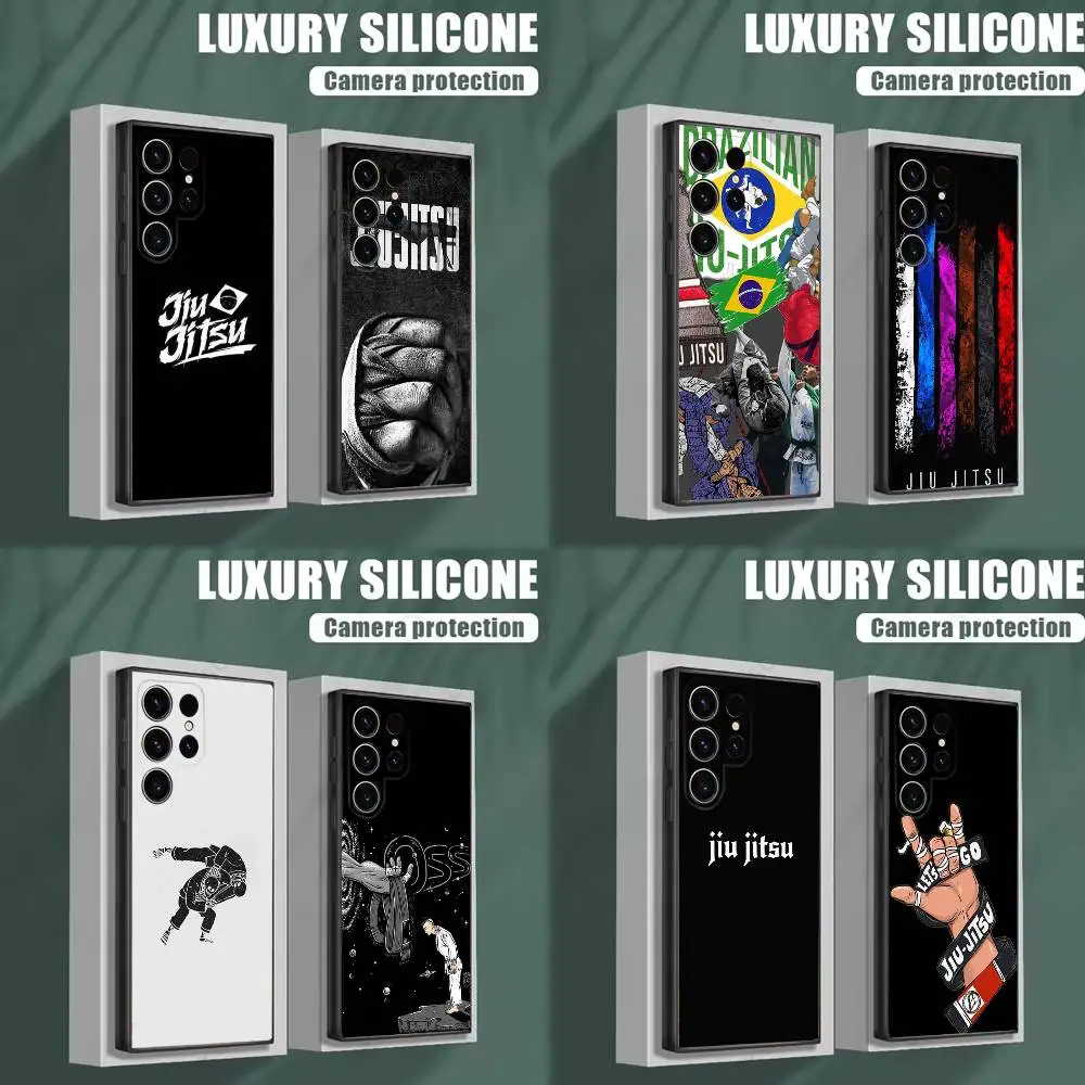 

BJJ Brazilian Jiu Jitsu Phone Case For Samsung S25,S24,S23,S22,S21,S20,S10,Ultra,Plus,Lite,FE,Soft Silicone Black Cover