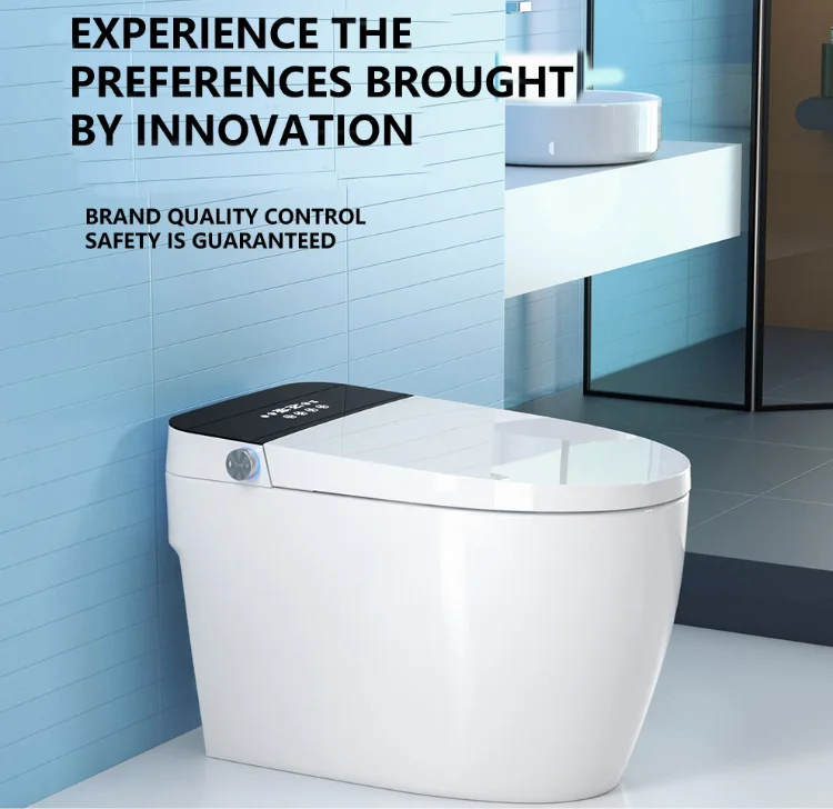 Smart Bidet Toilet Sanitary Ware Floor Mounted Electric Bathroom Smart WC Toilet Ceramic Intelligent Automatic Smart Toilet