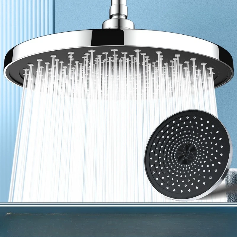 25cm Top Spray Large Water Volume Booster Shower Head Pressurized Single Head Home Bathroom Shower Head