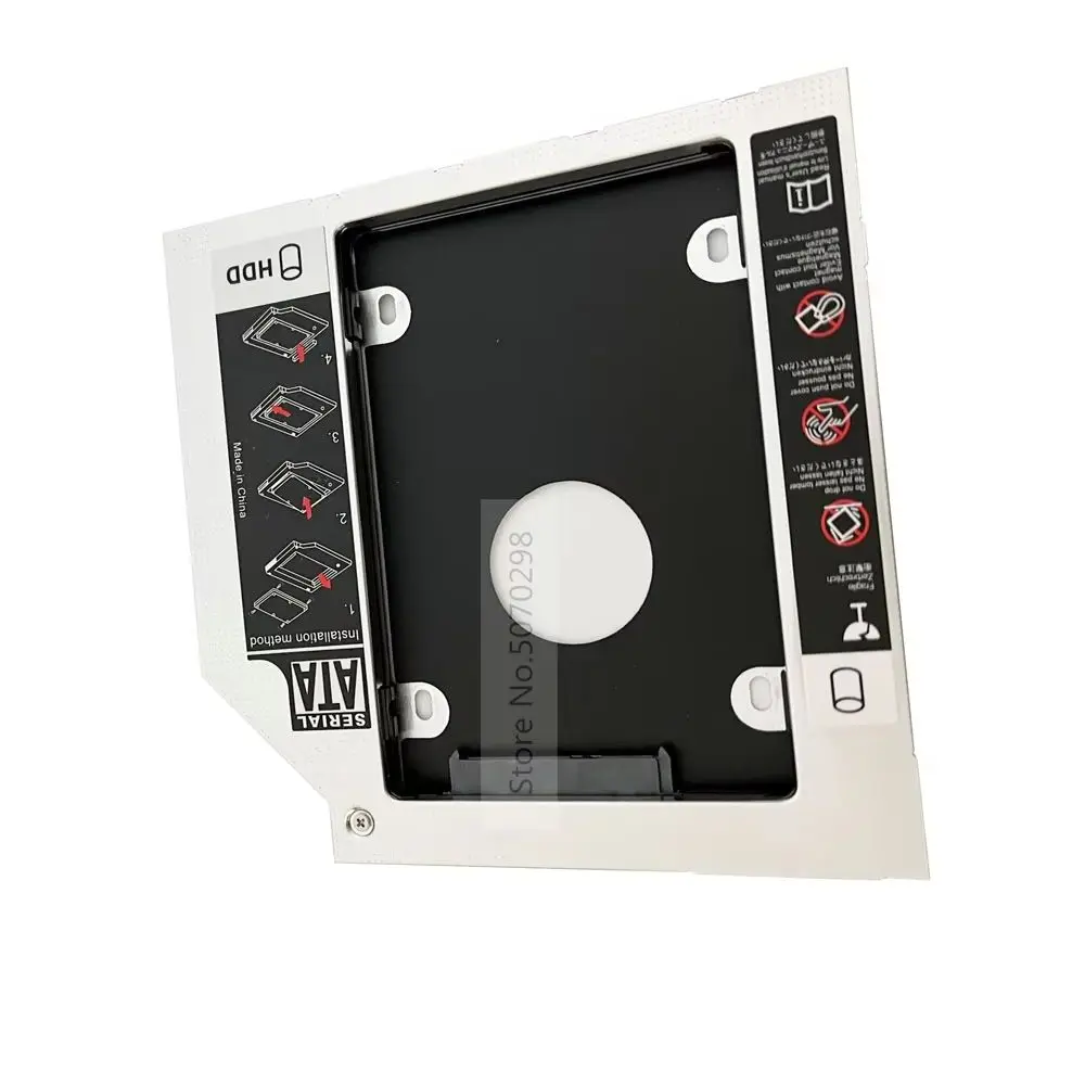Universal 2nd HDD Hard Drive Optical bay Caddy Frame for Dell Latitude E4300 E4310 E6540 E6430s E6520 E6430ATG E5440 E5540 E6440
