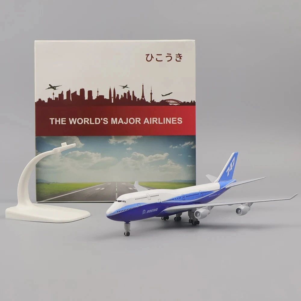 20cm B747 Model Plane Model Airplane Original B787 Aircraft Model 1:300 Diecast Metal Airplanes Plane Toy