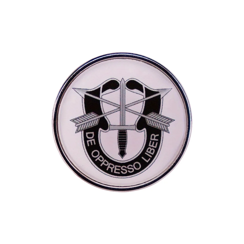 1 قطعة شارة القوات الخاصة الأمريكية دي أوبريسو ليبر العسكرية التلبيب قبعة دبوس