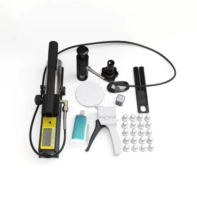Portable Pull Off Adhesion Tester Paint Varnish Coating Adhesion Pull Tester Bond Strength Detector with Test Dolly Set