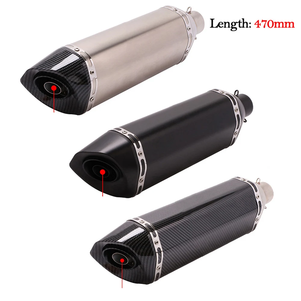 Venta Directa de Fábrica, Escape Universal para Motocicleta de Alto Rendimiento de 470 mm, Mofles, Exosto, Escapes para Moto, Desmontable