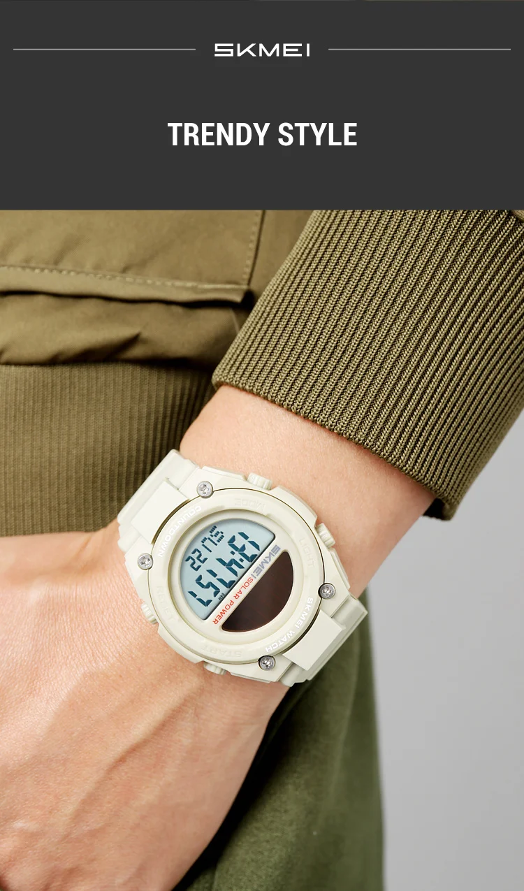 Skmei 2712 Men's Solar-Powered Digital Sports Watch
