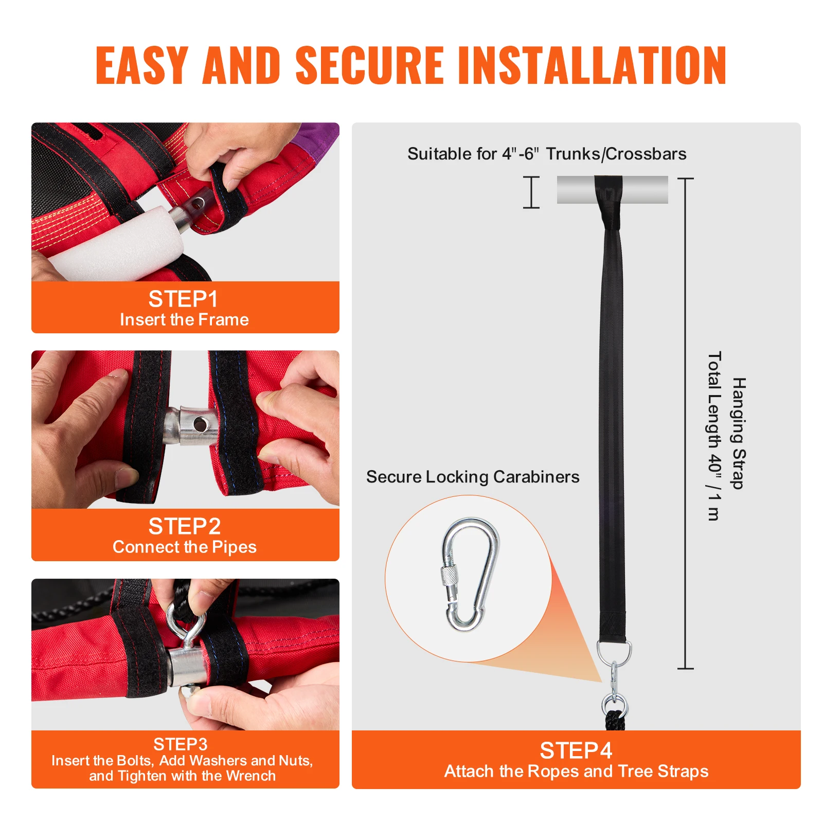 SucceBuy شجرة سوينغ الصحن سوينغ 750lbs مقعد أرجوحة 2 شجرة معلقة الأشرطة قابل للتعديل متعدد حبلا الحبال أرجوحة مستديرة للأطفال في الهواء الطلق