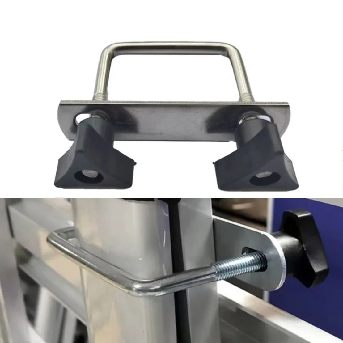 Car Roof Box U-Bolt Clamp Rack Carrier Bolts U-Bracket Heavy Duty Universal Fit for Most Vehicle Models Luggage Rack Mounting