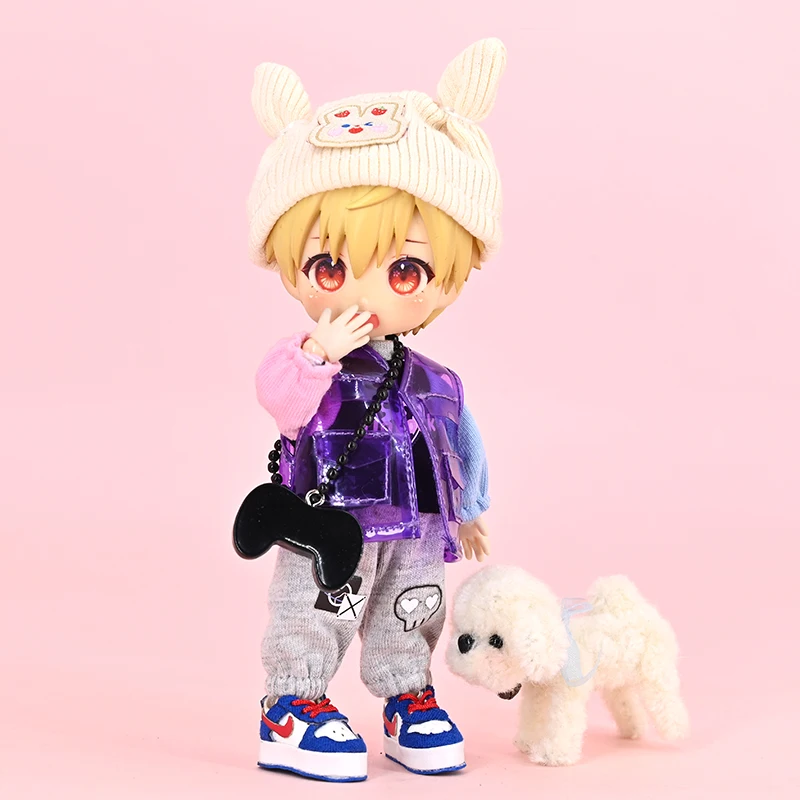 Ob11 Doll Clothes The Electric Play Moo Moo Set Suitable For 12 Points Doll GSC P9 P10 UFDoll YMY Doll Clothes Accessories Gift