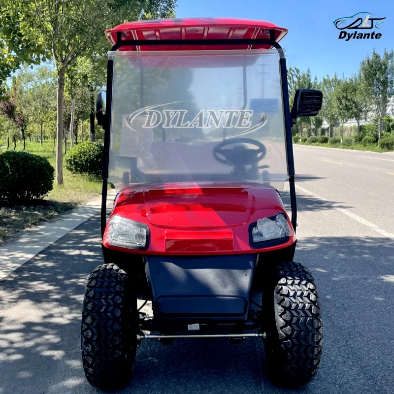 Factory Customized 2 Seat 60V Electric Cargo Truck Golf Cart Hunting Off-road Vehicle with Cargo Box Farmer Cart