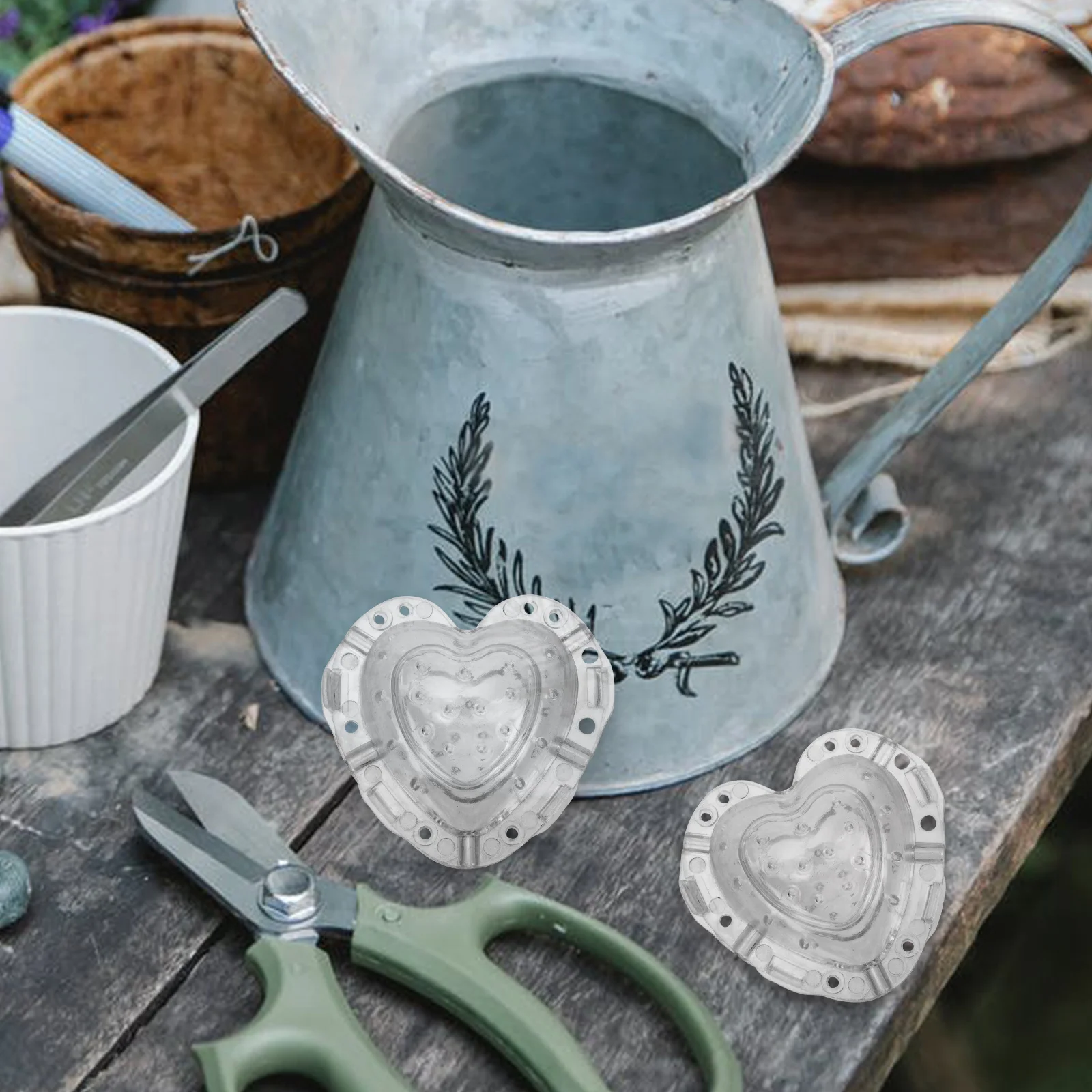 

4pcs Shaped Strawberry Transparent Shaping Mold Mold Transparent Smooth Surface Growing Melon Fruit Shaping Kitchen Tool