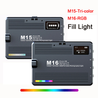 M15 Tri-color M16 LED RGB Fill Light Rechargeable Portable Video Light for Live Broadcast Video Shooting pocket light