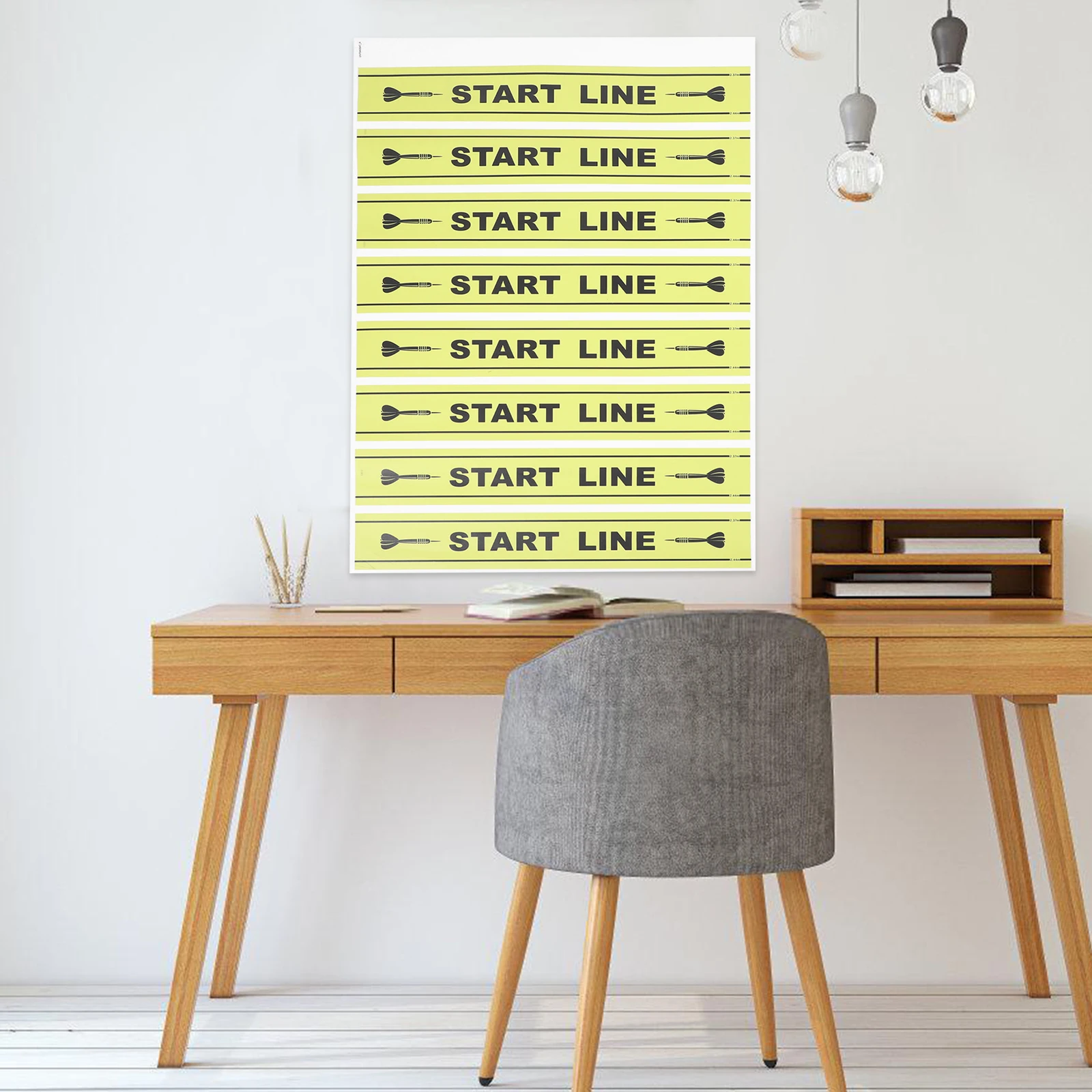 1-blad Fly Dart Line Marker Pvc Duurzame Game Floor Marker voor het gooien van lijn Indoor Outdoor Speelgebied Spelaccessoires