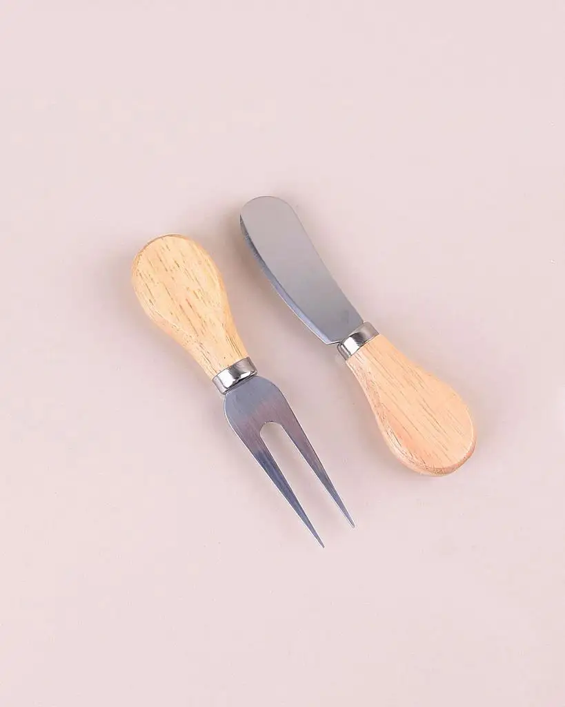 Wooden Handle 2 Li Cheese Set