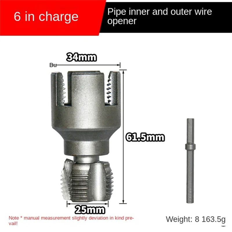 ABKS-DN15 DN20 パイプねじ切りツール 4/6 ポイント PVC パイプねじ切りキットパイプねじ切りツール