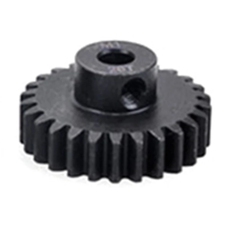 1 Piece Steel Metal Pinion Motor Gear M1 5Mm Black For 1/10 Rc Model Car Moto 26T