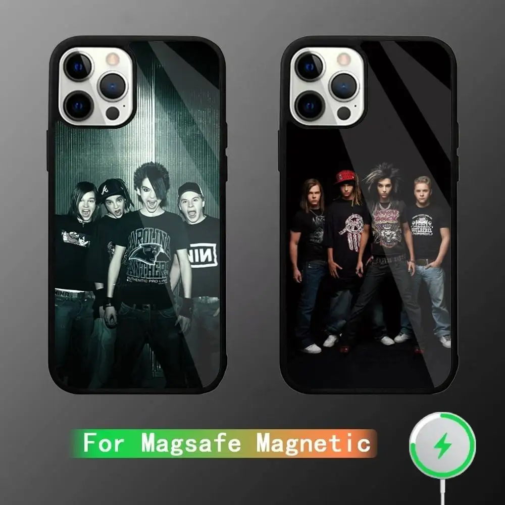

T-Tokio Hotel Phone Case For iPhone 17,16,15,14,13,12,11,Pro,Max,Plus,Mini,SE4,E Magnetic Magsafe Wireless Charging