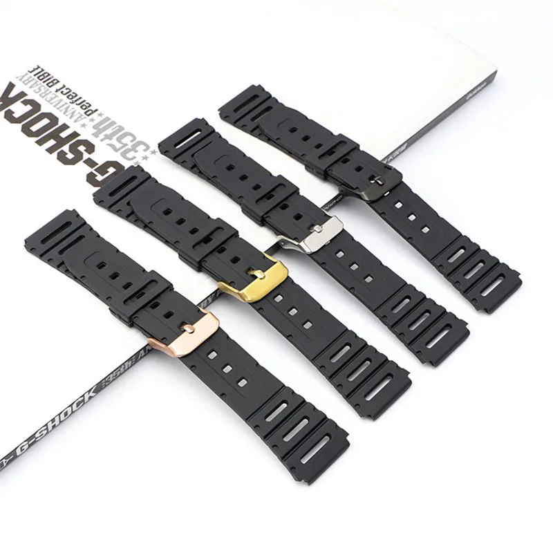حزام مطاطي لـ G Shock CA-53W حزام الساعات CA-61W/ FT-100W/ W-520U/ W-720G F108W/F91/F94/F84/F105/AE1200 استبدال الفرقة