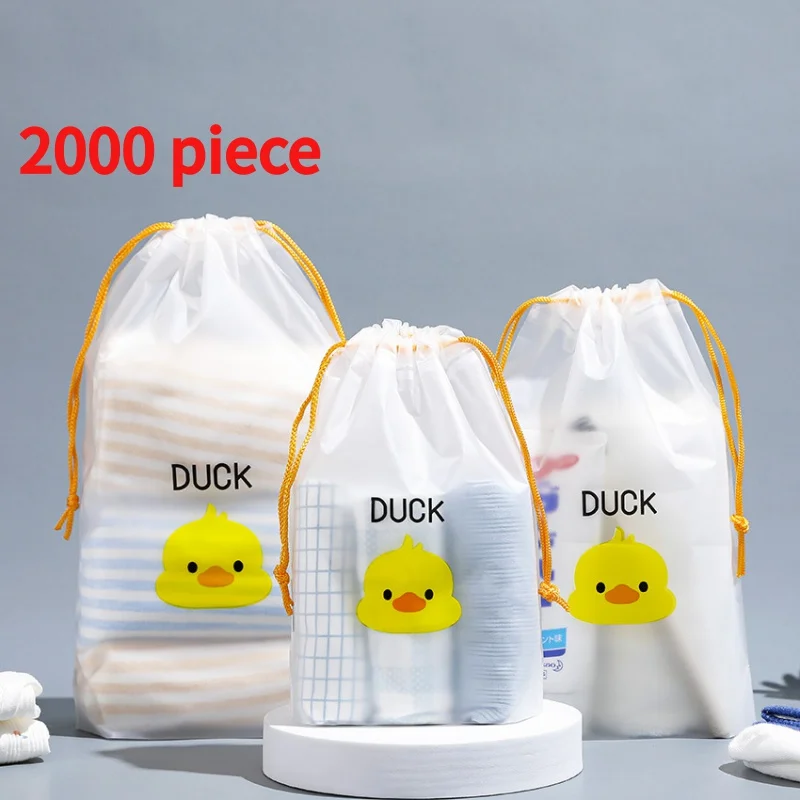 20 00piece.Custom.Custom Waterproof Drawstring String Bag Travel Storage Drawstring Plastic Bags