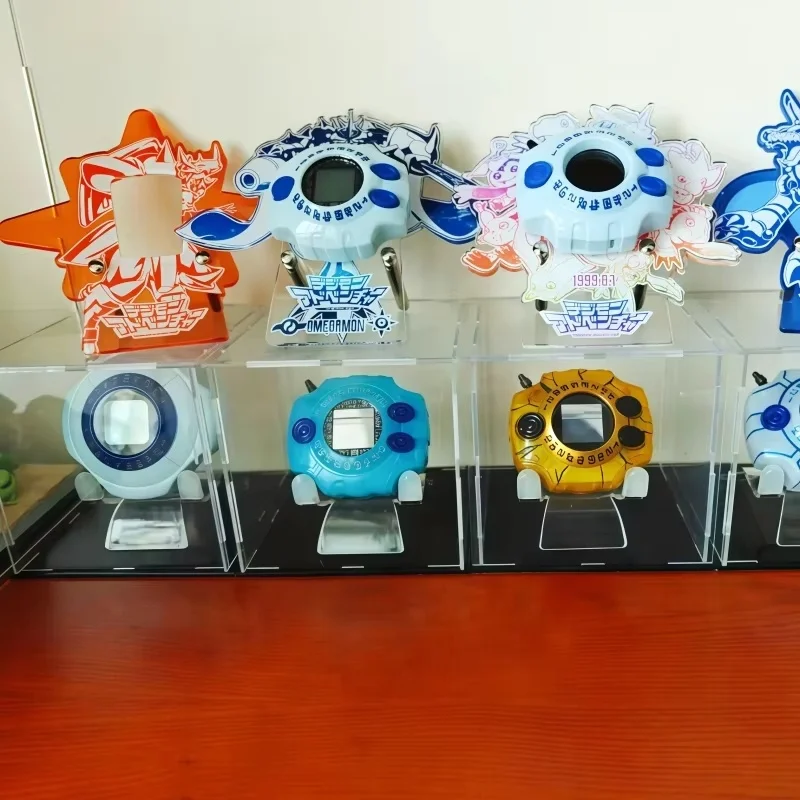 In stock New Digimon 25th Anniversary Tyrannosaurus Machine Digivice Acrylic Desktop Display Stand Bracket Ornament Gifts toys