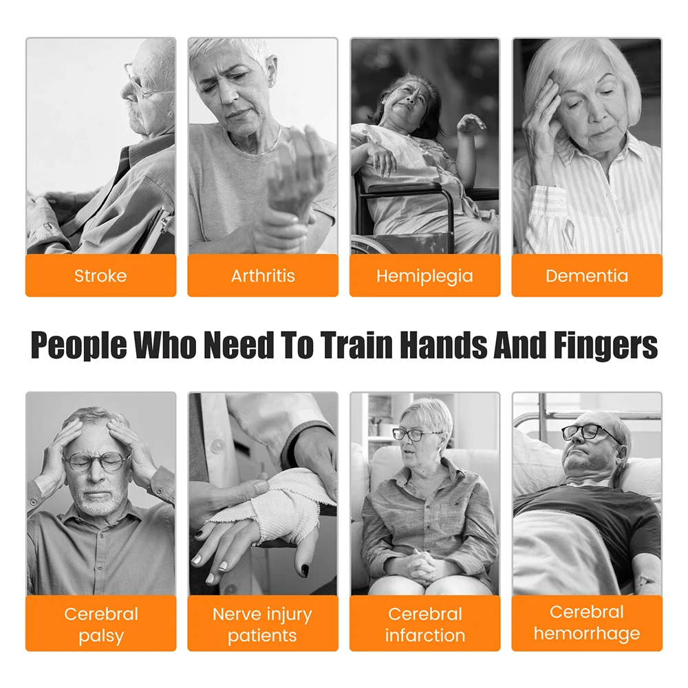 Finger Recovery Trainer for Hemiplegia Stroke Automatic Robot Rehabilitation Gloves Infarction Hand Function Training Devices