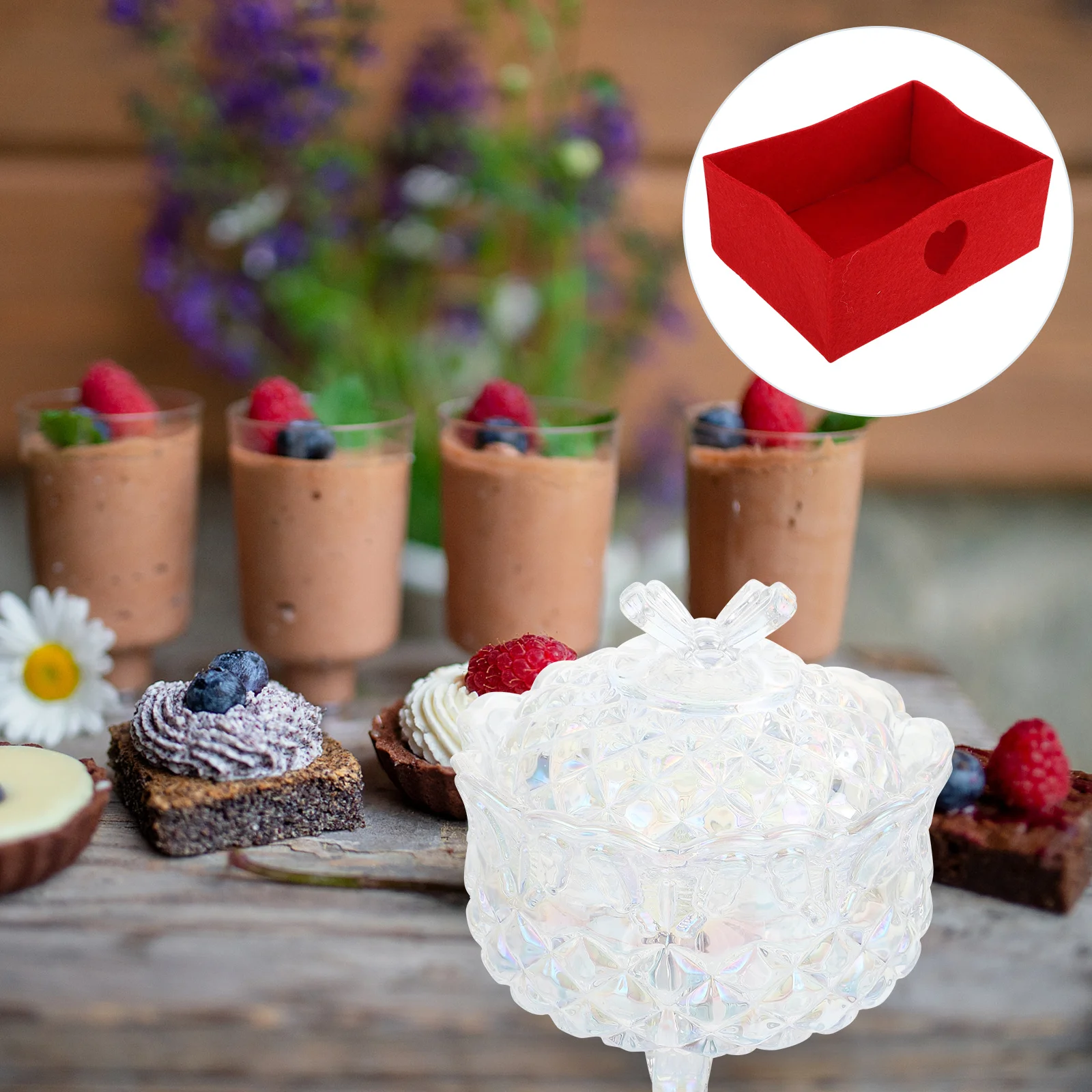 

Crystal Glass Storage Jar with Butterflies Lid for Candy Dried Fruit Tea Kitchen Storage Decorative Food Container