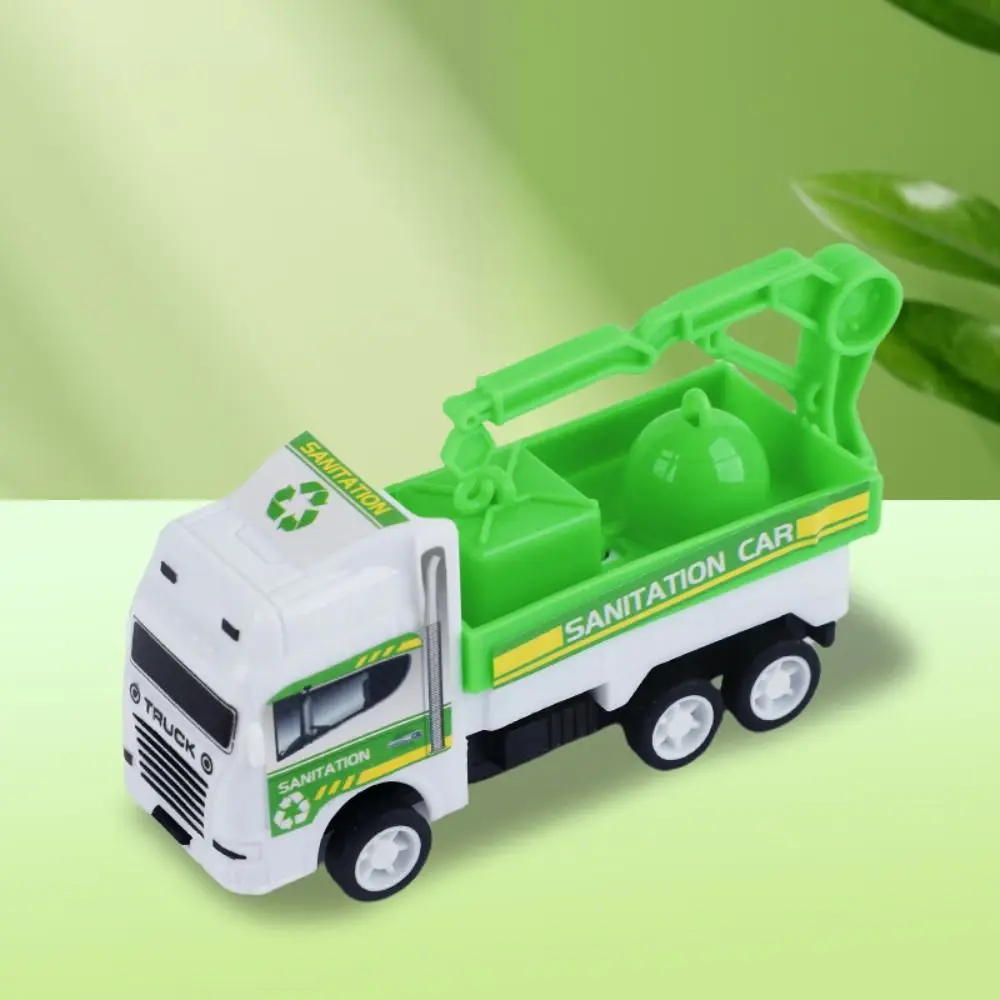 Creative Plastic Pull Back Car Pull Back Mechanism Vehicle Construction Vehicle Friction Powered Crane Truck Boys Gift