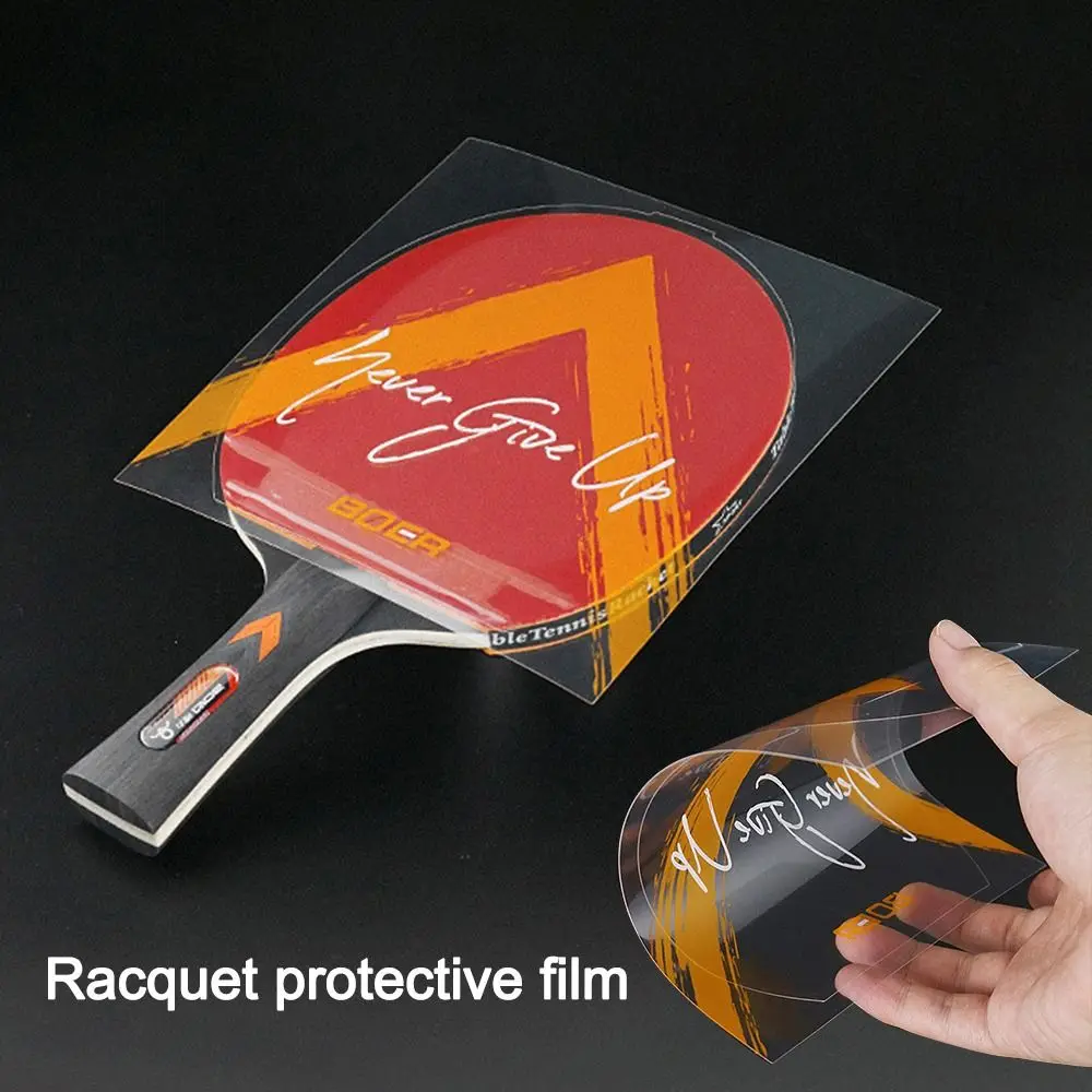 Transparent Ping Pong Racket Protective Film Sticky Dust Proof Table Tennis Paddle Maintenance Cover Self Adhesive Rubber