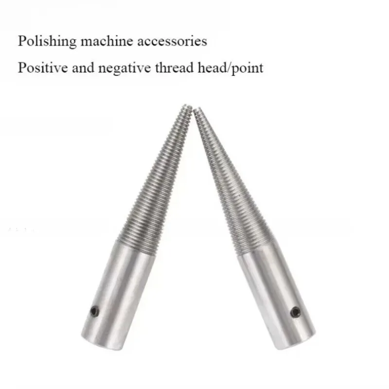 2Pcs Taper Spindle Left&Right Installed Shaft for Buffing Wheels Grinder Parts