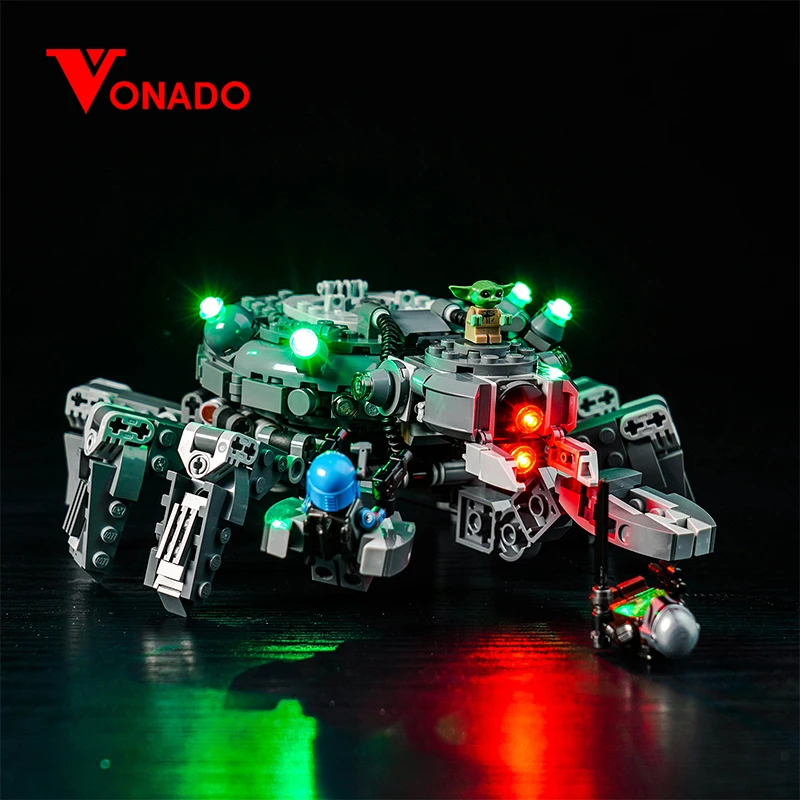 

Vonado LED light 75361 set is suitable for Spider Tank Chase building blocks (only including lighting accessories)