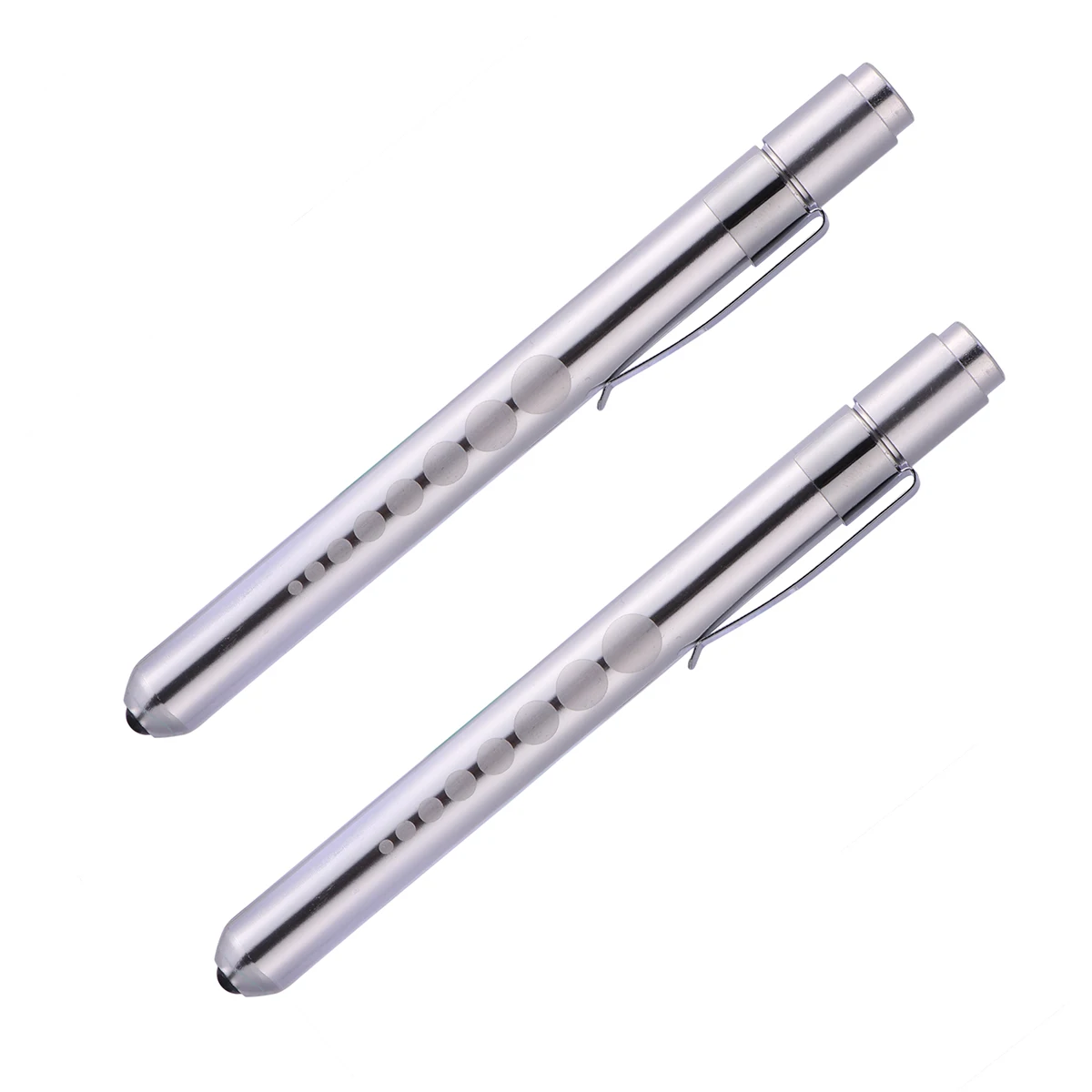 

2Pcs Nurse Medical Pen Light Pupil Gauge Sturdy Pocket Clip LED Light for Doctor Nurse Patient Examination