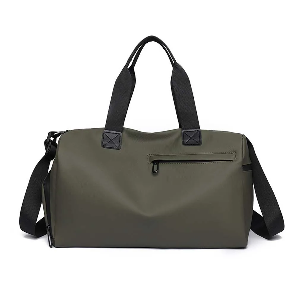 

High Density Fabric Unisex Travel Bag Solid Color Dry Wet Separation Large Capacity Fitness Bag Multi Layered Multi-functional