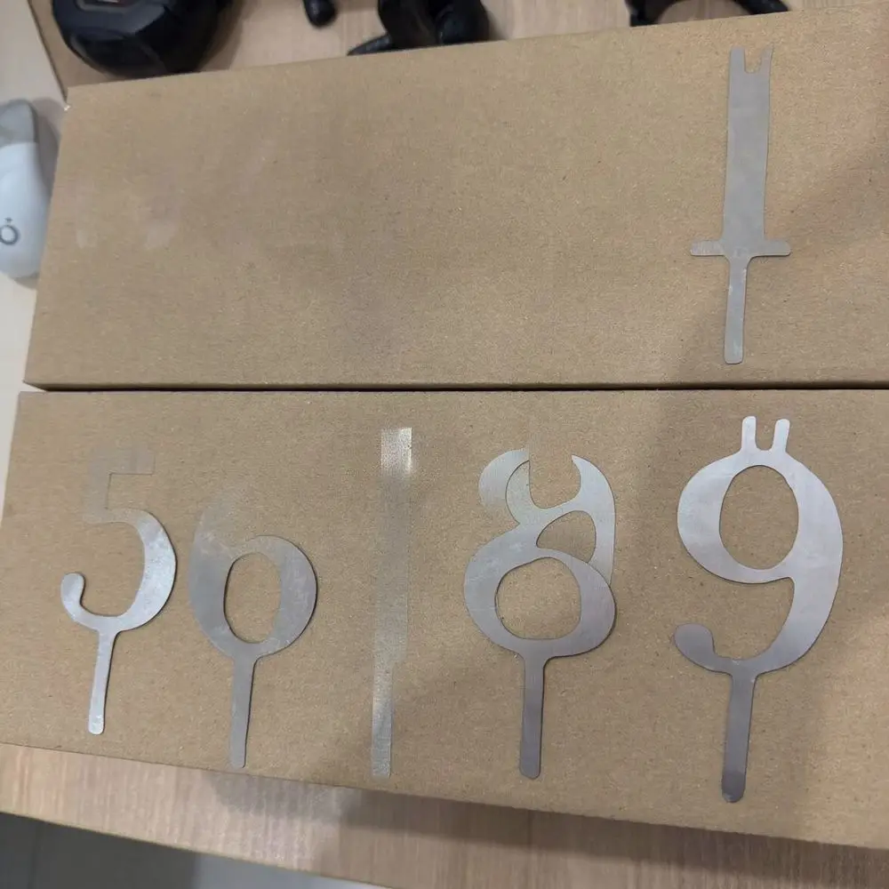 Gold Number Birthday Candle Base Decorative Cake Topper Accessory For Festive Party Celebration Event Supplies