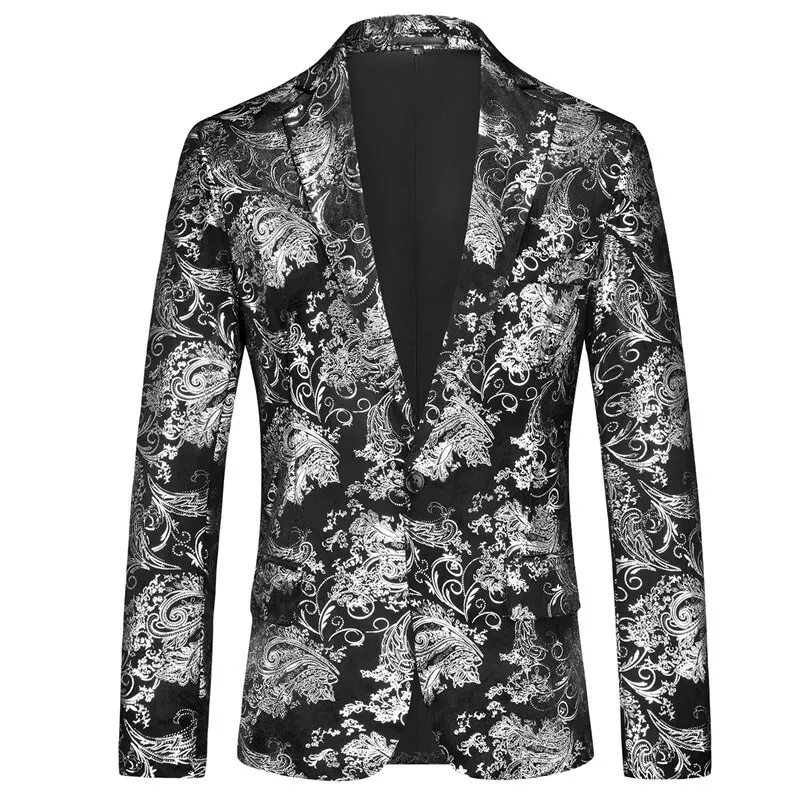 

For Casual And Formal Wear New Men's Suit For Spring 2026 Large Size Multi Colors Single Breasted Fashionable Printed Jacket