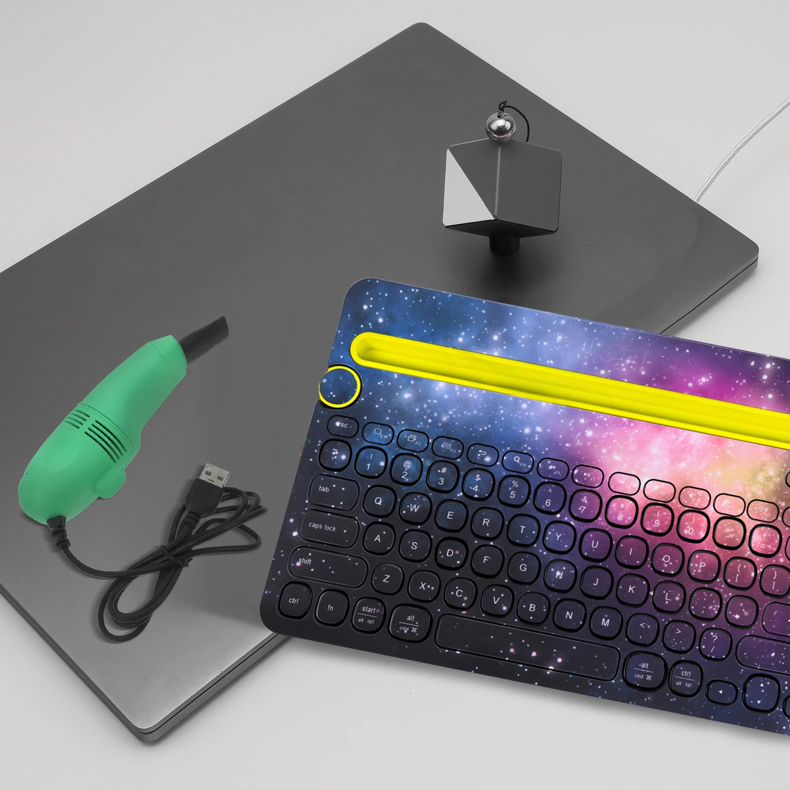 

2 Pcs Keyboard Cleaning Brush Mini Vacuum Cleaner Rechargeable USB Computer Portable Handheld Low Noise Filtration System