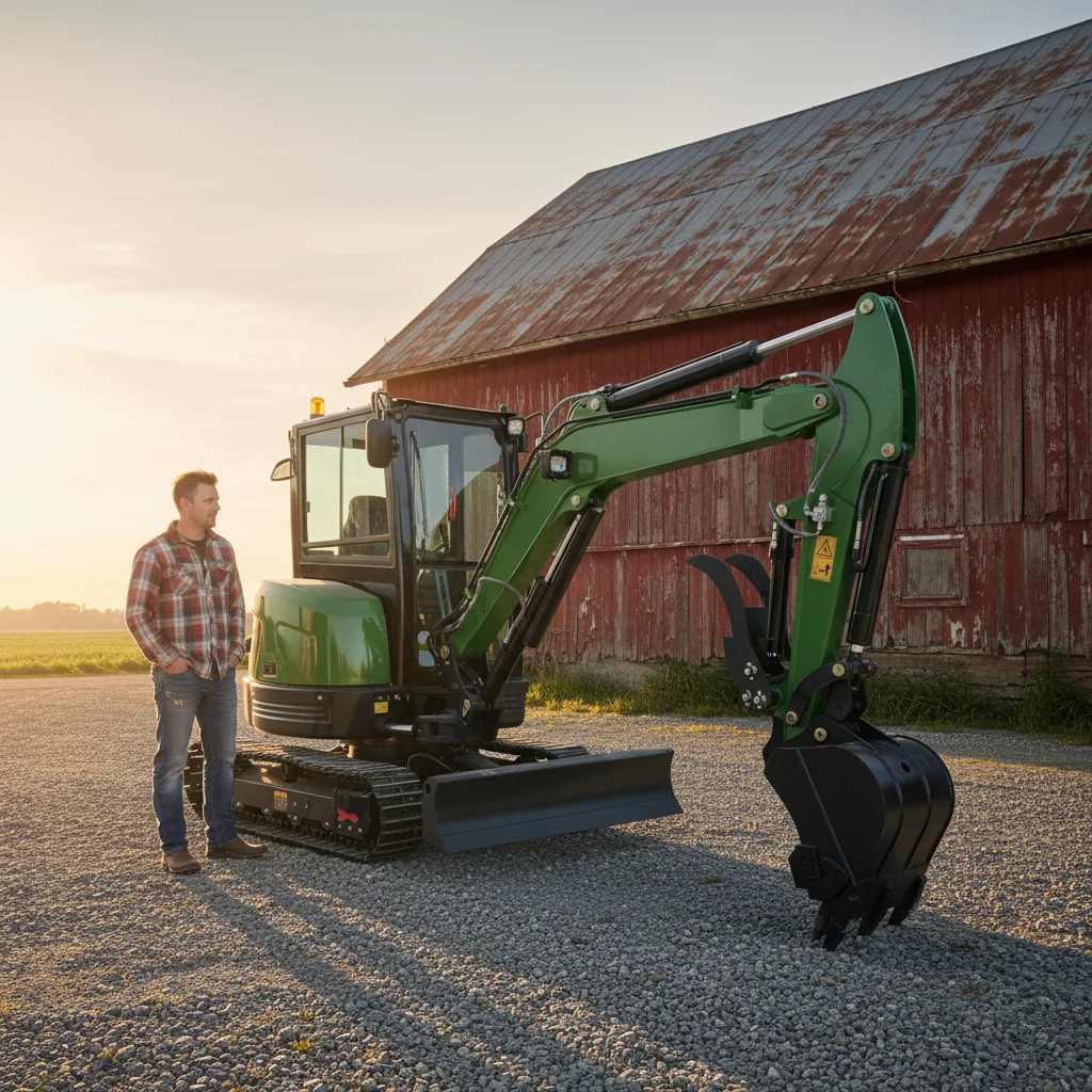 

Compact EPA Approved Hydraulic Digger for Home And Farm Use - Powerful Performance Digging Machine