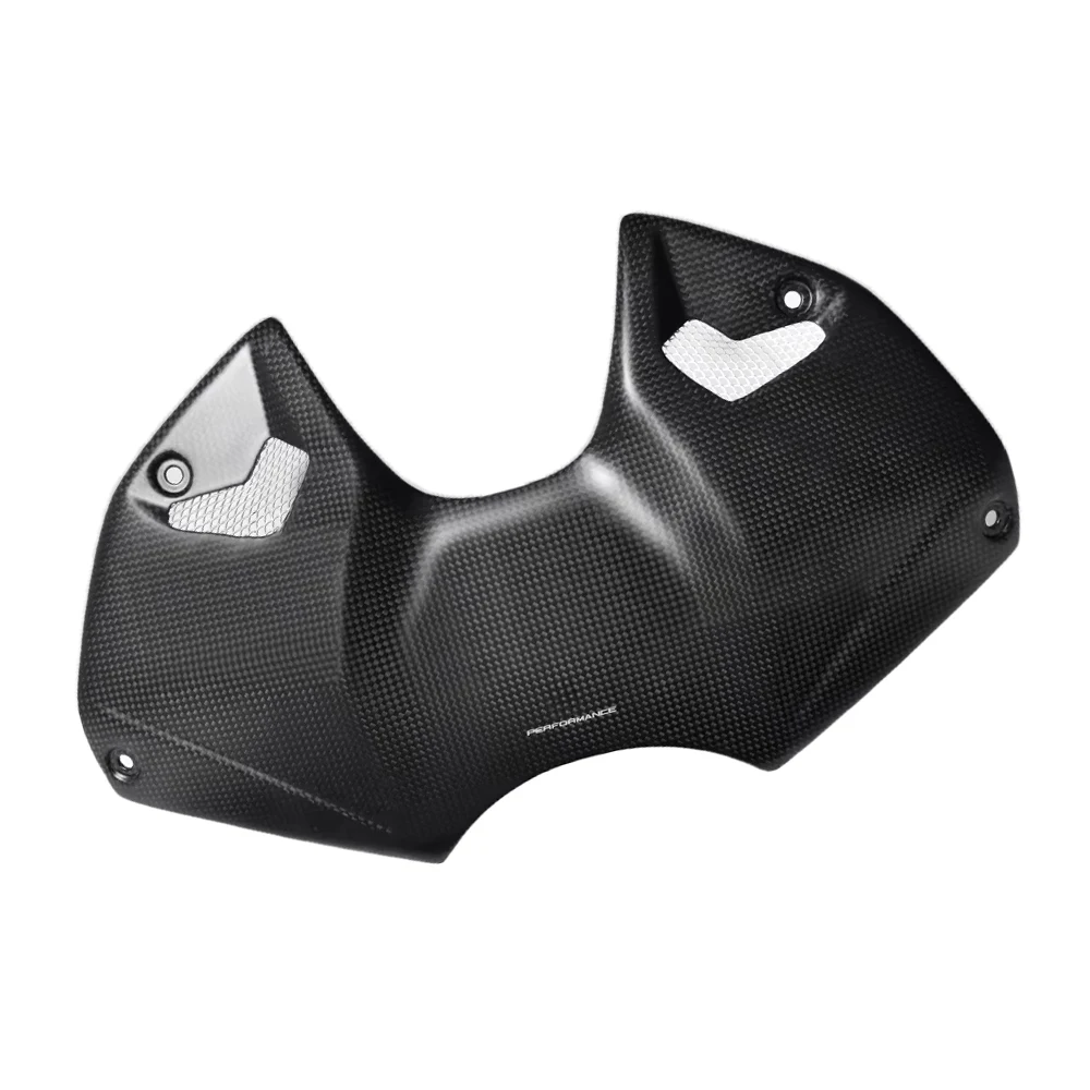 ل دوكاتي ستريت فايتر V4 V4S SP2 2023 2024 2025 اكسسوارات دراجة نارية ألياف الكربون الجبهة غطاء خزان الوقود غطاء البطارية هدية #3