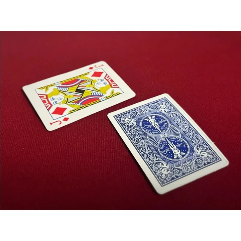 Flap - Card Face & Back Change Magic Tricks Visual Card Back Color Change Poke Face Change Magic Close-up Illusions Gimmicks