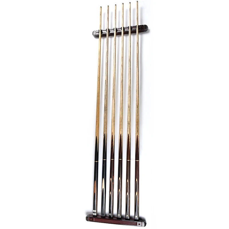 Billard Pool Queue Rack Halter Wand Hängen 6 Queue Sticks Snooker Zubehör Billard Pool Holz Queue Rack