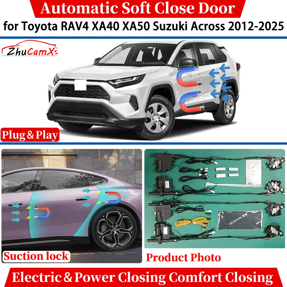

for Toyota RAV4 XA40 XA50 Suzuki Across 2012-2025 Automatic Soft Close Door Electric Power Comfort Closing Suction lock System