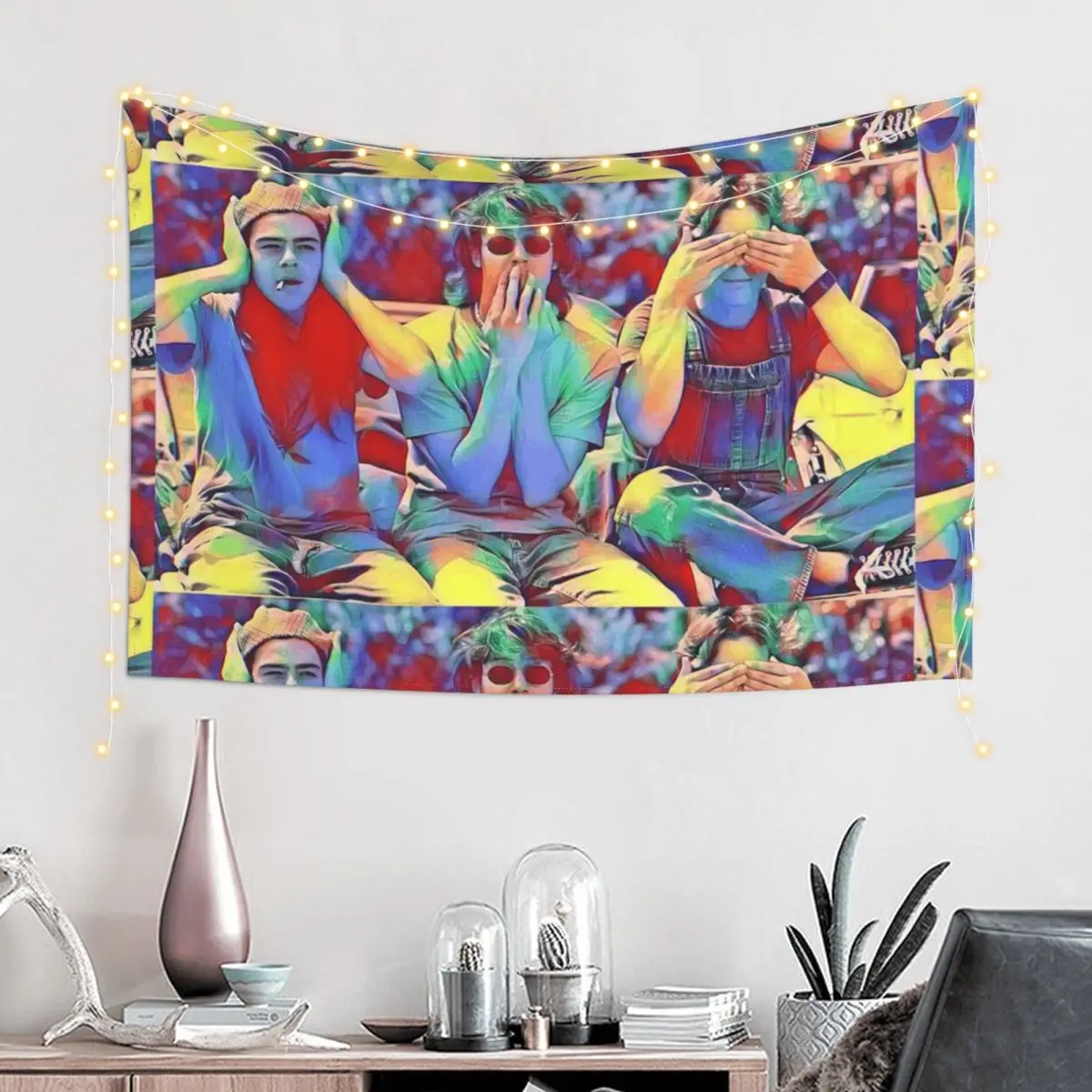 

DAZED AND CONFUSED x FLORA Tapestry Tapete For The Wall Wall Decoration Items Wall Carpet Home Decor Accessories Tapestry