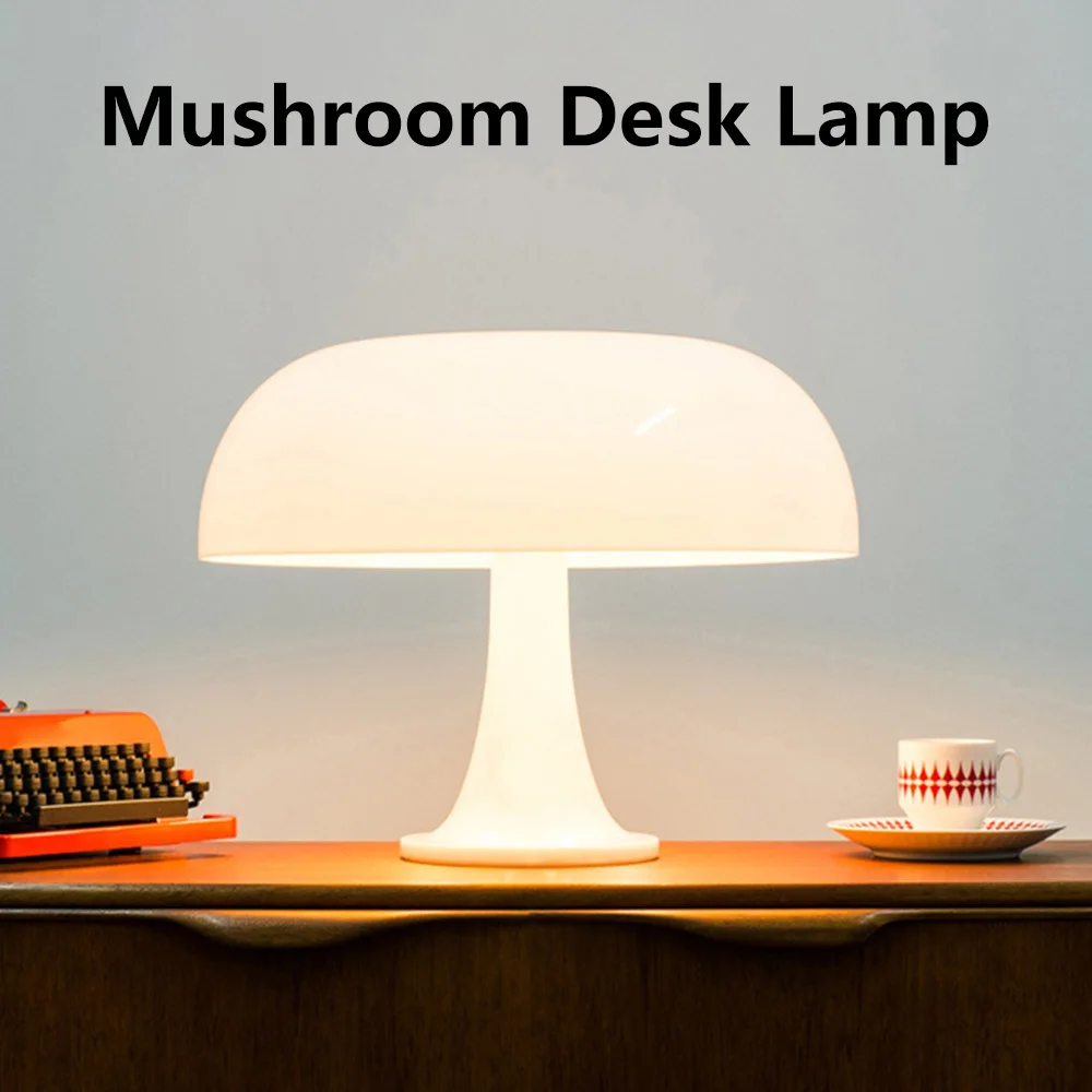 

LED Mushroom Table Lamp Hotel Bedroom Bedside Light Dimmable Desk Light Living Room Desktop Ornament Indoor Decoration Light