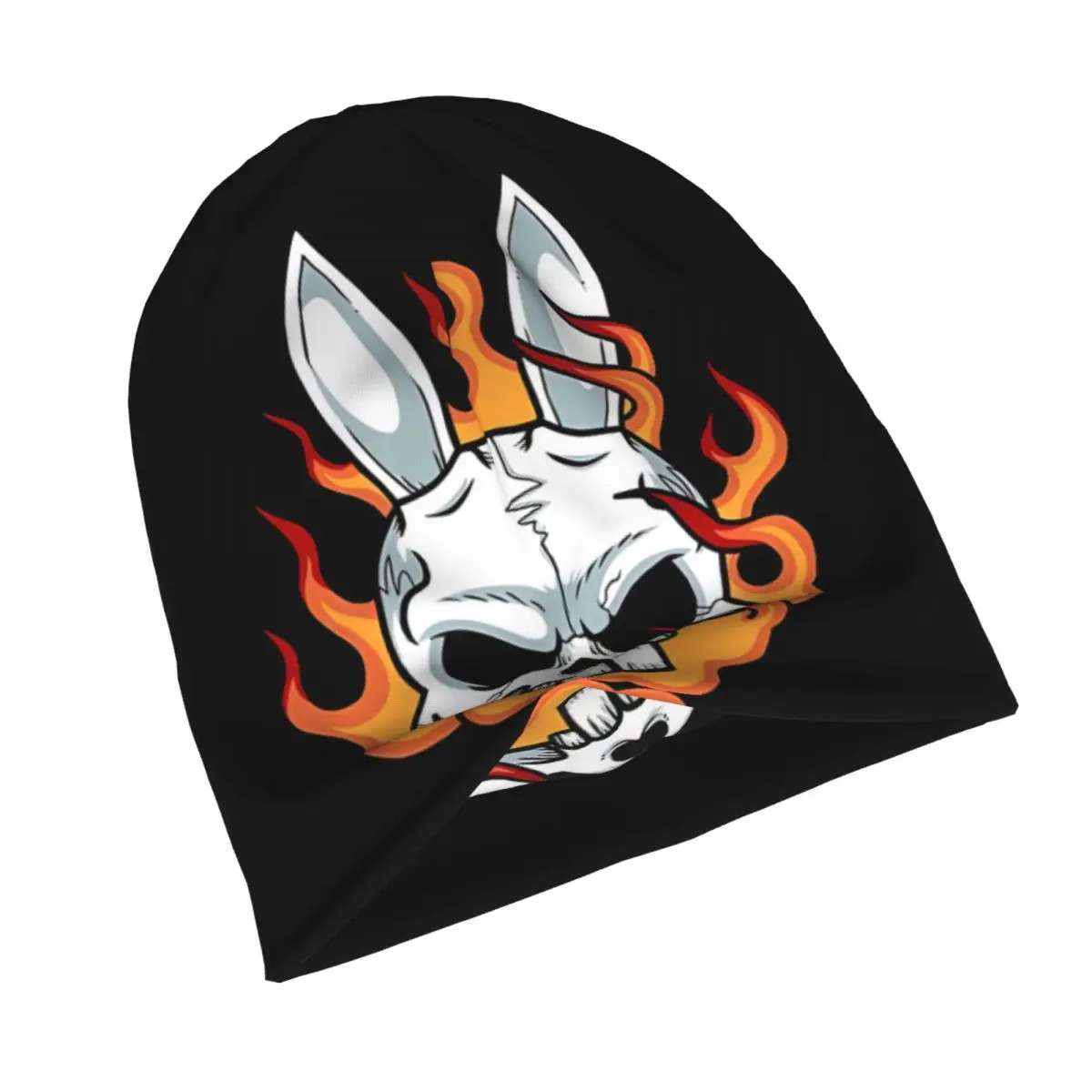 Heavy Metal Rock Music Skullies Beanies Fashion Hats Easter Bunny Skull Thin Bonnet Hipster Caps Men Women's Earmuffs