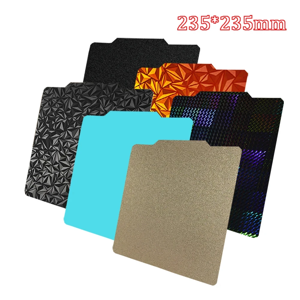 Image of Für Ender 3 Druckplatten-Heizbett Ender 3 V2 /Neo Ender 5 /Pro H1H PEY PEO PET PEI Platte 235x235 Magnetisches Federstahlblech